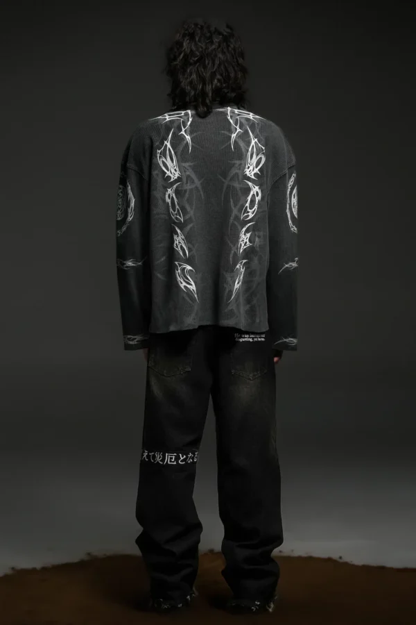 Malevolent Body - Waffle Fabric Full Sleeve T-shirt (Preorder)