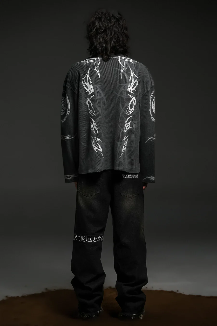 Malevolent Body - Waffle Fabric Full Sleeve T-shirt (Preorder)